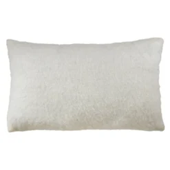 Faux Mohair Poly Filled Throw Pillow - Saro Lifestyle