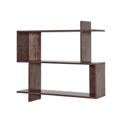 35.4" X 32" Manasa Floating Geometric Kilter 2 Tier Wall Shelf - Danya B. 11 35.4" X 32" Manasa Floating Geometric Kilter 2 Tier Wall Shelf - Danya B. - Image 9