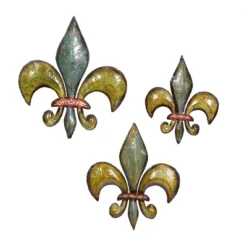 Set Of 3 Metal Fleur De Lis Relief Wall Decors - Olivia & May -Safavieh Store GUEST df021858 8448 467a a20e b3b9abd25756