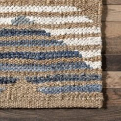 NuLOOM Hand Braided Marla Denim And Jute Diamonds Area Rug -Safavieh Store GUEST df088089 67bd 4b4c 85f2 e368eb41de00