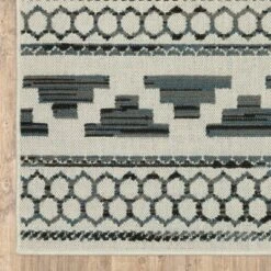 Trinity Geometric Patio Area Rug Beige/Blue - Captiv8e Designs -Safavieh Store GUEST e007dac2 156b 4b6d b990 6681d5d8c747