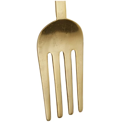 Set Of 2 Aluminum Metal Utensils Spoon And Fork Wall Decors - Olivia & May 7 Set Of 2 Aluminum Metal Utensils Spoon And Fork Wall Decors - Olivia & May - Image 5
