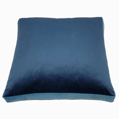 17"x17" Chelsea Contrast Square Throw Pillow Blue - Edie@Home 4 17"x17" Chelsea Contrast Square Throw Pillow Blue - Edie@Home - Image 2