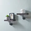 11.7" X 7.6" 2pc Industrial Pipe Wall Shelf Set - Danya B. -Safavieh Store GUEST e565ce8f 74b5 4bcb b871 50cb15998eb2