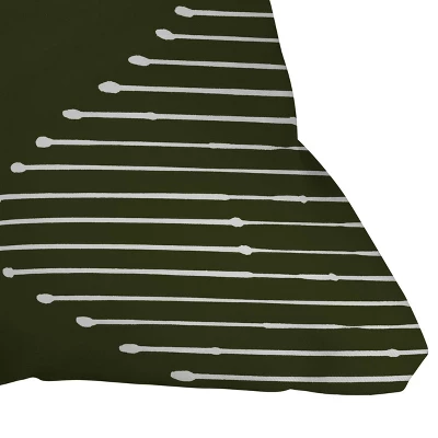 Summer Sun Home Art Geo Square Throw Pillow Green - Deny Designs 4 Summer Sun Home Art Geo Square Throw Pillow Green - Deny Designs - Image 2