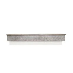 Solid Wood Wall Ledge Shelf With Embossed Metal Details Decorative Metal - InPlace 13 Solid Wood Wall Ledge Shelf With Embossed Metal Details Decorative Metal - InPlace -Safavieh Store GUEST e6bdf3d7 cc23 4bf3 9e3b 587adee9f093