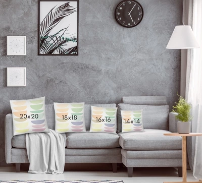 Americanflat Rainbow Half Moons Throw Pillow By Digital Keke 3 Americanflat Rainbow Half Moons Throw Pillow By Digital Keke