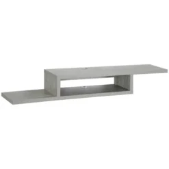 HOMCOM Wall Mounted Media Console, Floating Stand Component Shelf, Entertainment Center Unit -Safavieh Store GUEST e9cc09d4 2511 4f4a a145 13d27ade1895