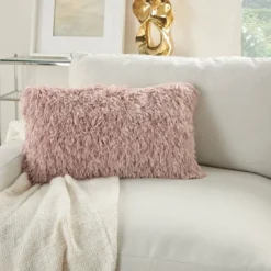 Soft Ribbon Shag Throw Pillow - Mina Victory -Safavieh Store GUEST ea46699c 2941 4c37 874f 05055513fde8