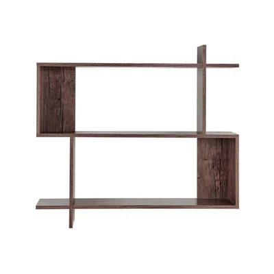 35.4" X 32" Manasa Floating Geometric Kilter 2 Tier Wall Shelf - Danya B. 18 35.4" X 32" Manasa Floating Geometric Kilter 2 Tier Wall Shelf - Danya B. - Image 16