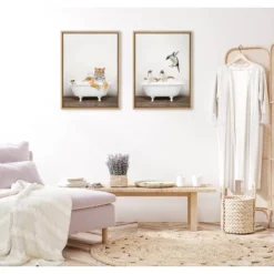 18" X 24" Sylvie Bengal Tiger In Rustic Bath Frame Canvas By Amy Peterson Natural - Kate & Laurel All Things Decor 11 18" X 24" Sylvie Bengal Tiger In Rustic Bath Frame Canvas By Amy Peterson Natural - Kate & Laurel All Things Decor -Safavieh Store GUEST eb78bbae 1a21 4bfa 8e4b 44d8dcc1de87