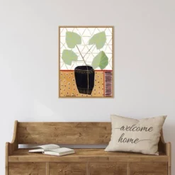 18" X 24" Gold Tablecloth 5 By Marisa Anon Framed Canvas Wall Art - Amanti Art -Safavieh Store GUEST eb9cff76 3893 457d 886c 055661ca60c1