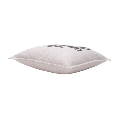 18"x18" Waska Gather Linen Blend Square Throw Pillow - Evergrace 3 18"x18" Waska Gather Linen Blend Square Throw Pillow - Evergrace