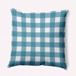 16"x16" Gingham Plaid Square Throw Pillow - E By Design 20 16"x16" Gingham Plaid Square Throw Pillow - E By Design -Safavieh Store GUEST ed02703c 589f 49cc b41d db8fc308f01a