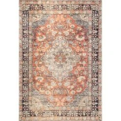 NuLOOM Esmeralda Printed Floral Medallion Flatweave Area Rug -Safavieh Store GUEST f2976072 c094 4f09 8e1d a50625d9d8e0