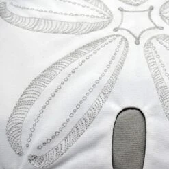 RightSide Designs Sand Dollar Shaped Indoor / Outdoor Throw Pillow