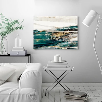 Americanflat Teal Version Delighted Teal Version By Pi Creative Art Wrapped Canvas 3 Americanflat Teal Version Delighted Teal Version By Pi Creative Art Wrapped Canvas