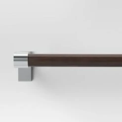 Dark Faux Wood Curtain Rod Nickel - Threshold™ 9 Dark Faux Wood Curtain Rod Nickel - Threshold™ -Safavieh Store GUEST f65030f0 7be0 425c 96b7 548c0d49cc46