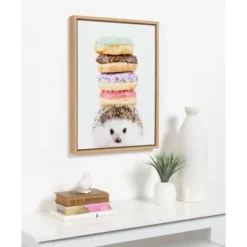 18" X 24" Sylvie Hedgehog Donuts Framed Canvas Wall Art By Amy Peterson Natural - DesignOvation 9 18" X 24" Sylvie Hedgehog Donuts Framed Canvas Wall Art By Amy Peterson Natural - DesignOvation -Safavieh Store GUEST f83d8b15 06b8 4971 a984 434739a0e2df