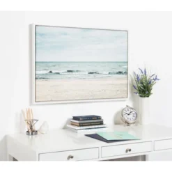 23" X 33" Sylvie Beach 2 Framed Canvas By F2 Images White - Kate And Laurel 10 23" X 33" Sylvie Beach 2 Framed Canvas By F2 Images White - Kate And Laurel -Safavieh Store GUEST f9fb59c4 9549 4bd0 8e66 2a3996b940c7