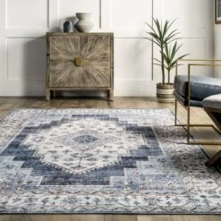 NuLOOM Dania Machine Washable Medallion Area Rug -Safavieh Store GUEST fc174f60 9482 4871 81f7 de08feff150e