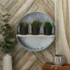 Farmlyn Creek Galvanized Metal Round Floating Shelf (12.5 In) 2 Farmlyn Creek Galvanized Metal Round Floating Shelf (12.5 In) -Safavieh Store GUEST fdb6bb12 923a 460c a35a 81df6dabeb9c